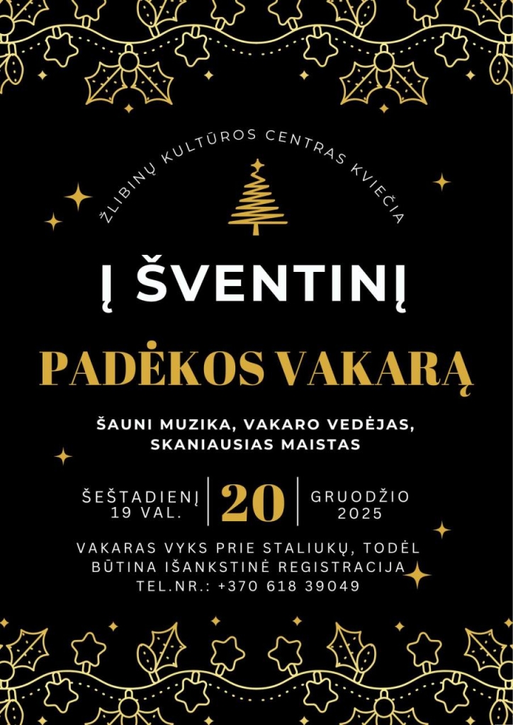 Šventinis padėkos vakaras