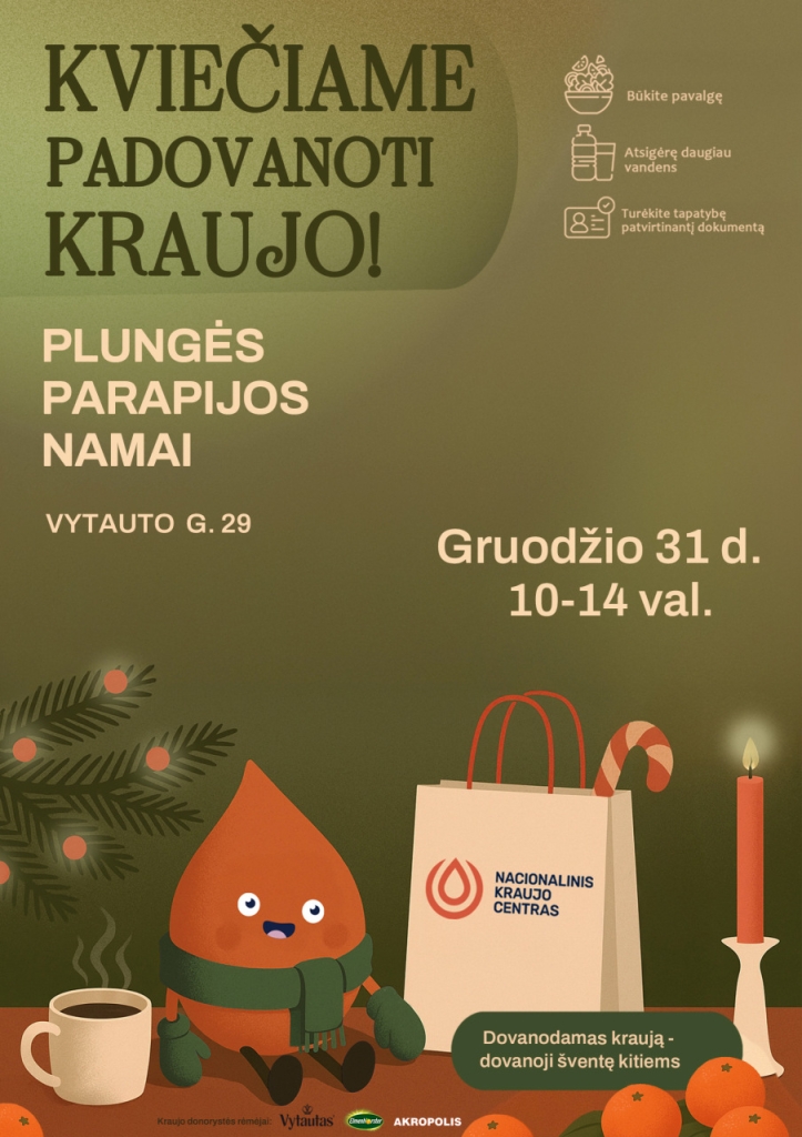 Kviečiame padovanoti kraujo