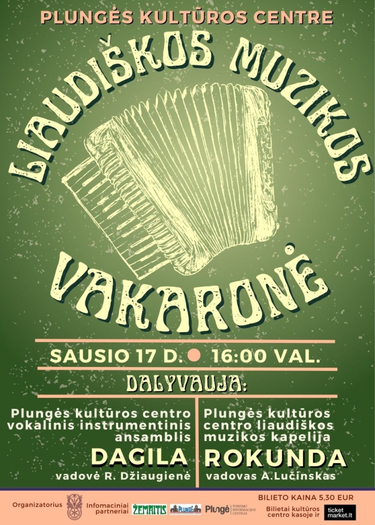 Liaudiškos muzikos vakaronė su armonika