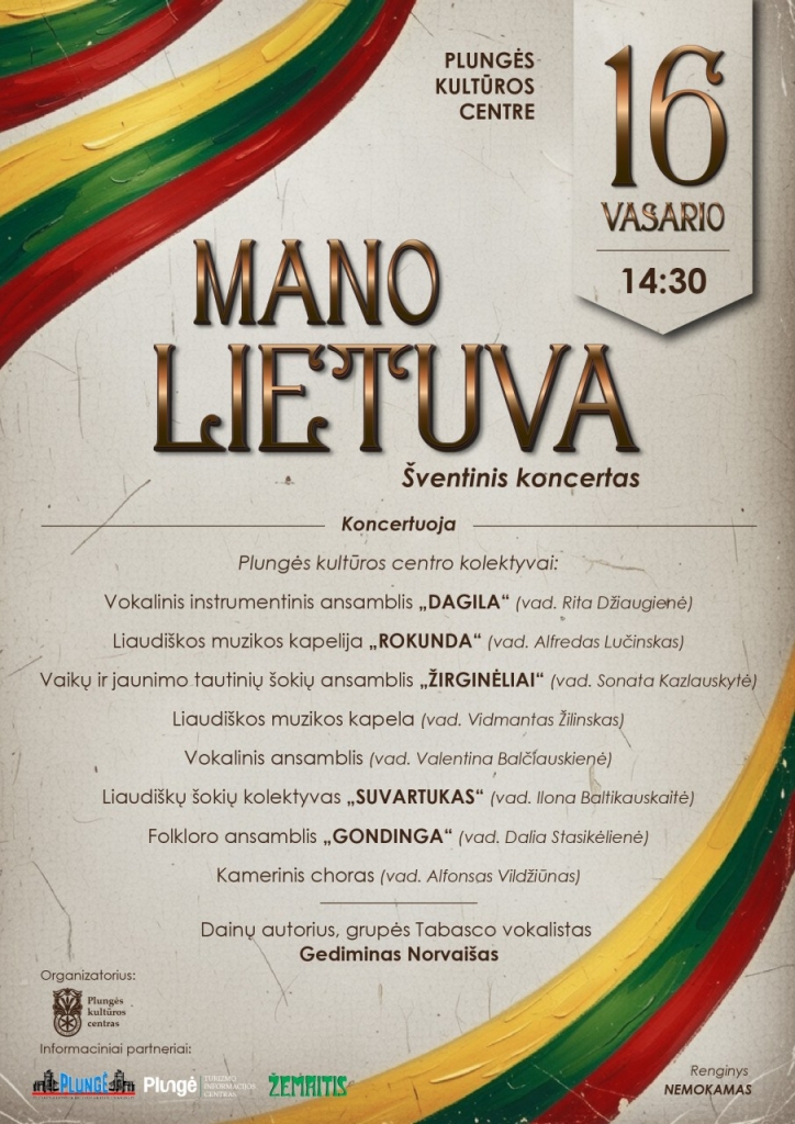 Lietuvos valstybės atkūrimo renginiai Plungėje, koncertas 14:30 val.