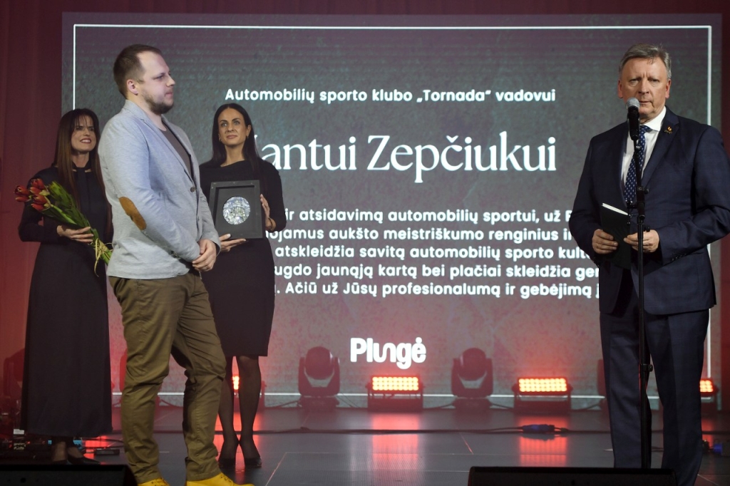 Apdovanojamas Mantas Zepčiukas