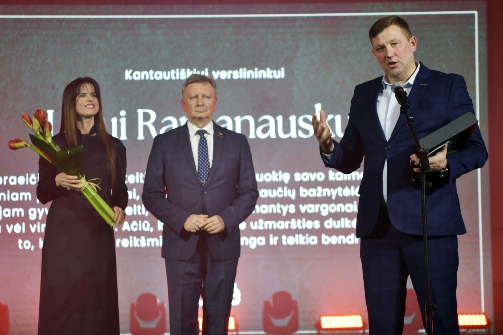 Apdovanojamas Linas Ramanauskas