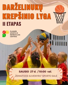 Darželinukai gaudo kamuolys: rankos ištiestos aukštyn, siekia kamuolio.