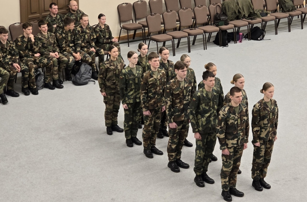 Žemaitijos kadetų gimnazijos būrio pasirodymas