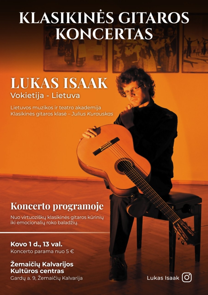 Lukas Isaak, klasikinės gitaros atlikėjas