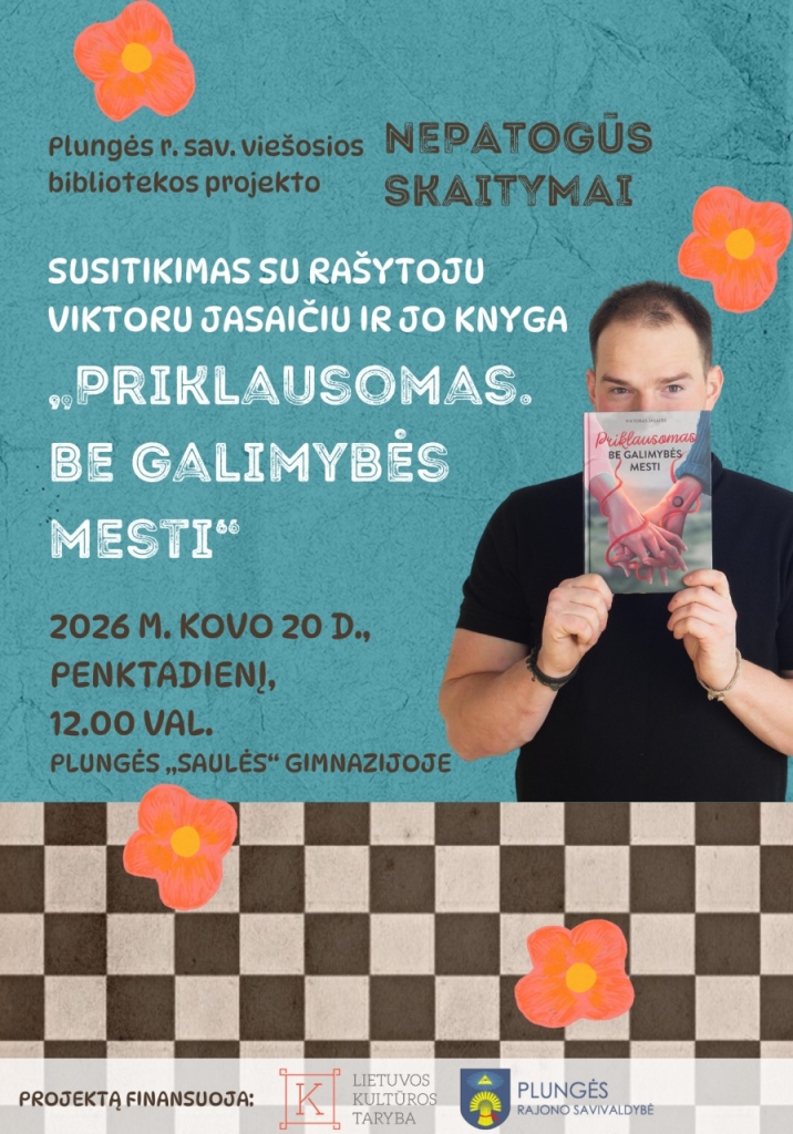 Rašytojas Viktoras Jasaitis ir jo knyga jaunimui „Priklausomas. Be galimybės mesti“