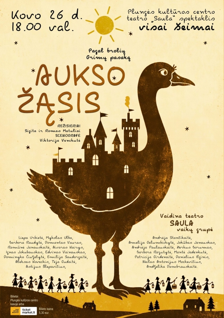 Spektaklis visai šeimai „Aukso žąsis“