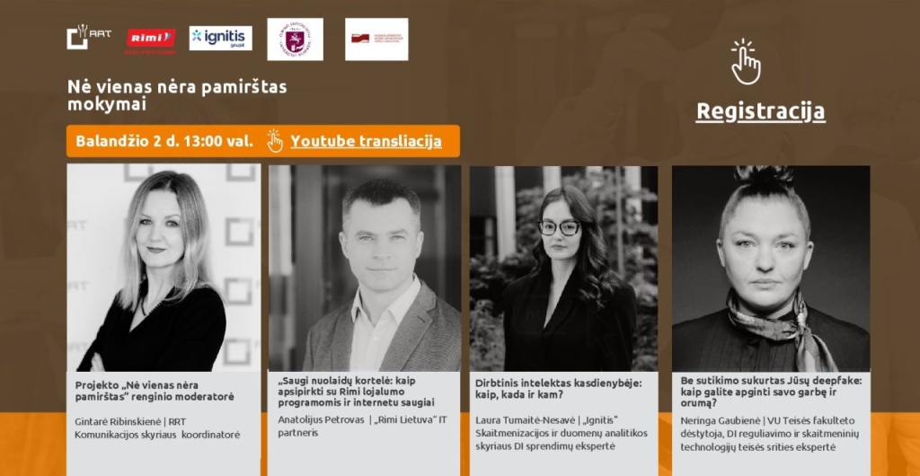 Projektas „Nė vienas nėra pamirštas“, PROGRAMA 2026-04-02