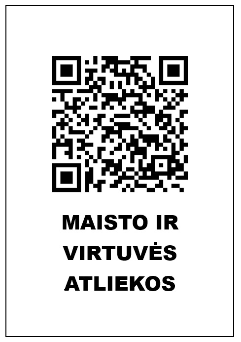 QR kodas Maisto atliekos