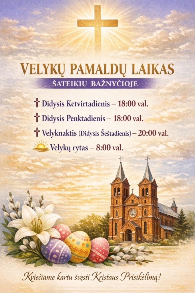 ŠV. VELYKOS, 2026 balandis