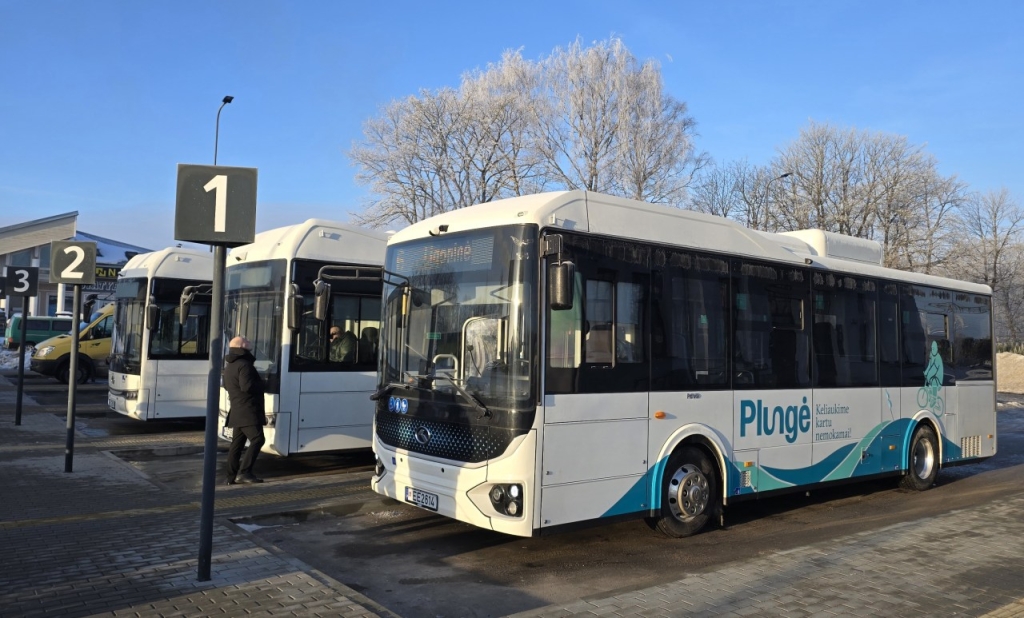 Įsigytieji 6 miesto tipo elektriniai „King Long“ markės autobusai