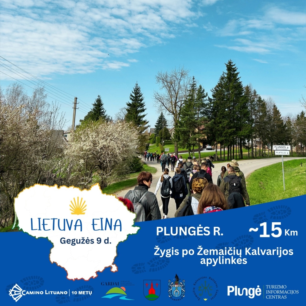 Plungės TIC ir Camino Lituano, SEZONO ATIDARYMO ŽYGIS po Žemaičių Kalvarijos apylinkes (Plungės r.)