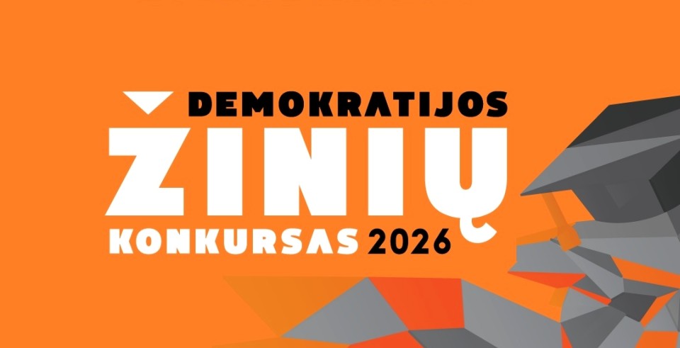 2026 m. balandžio 15–16 dienomis vyks penktasis Demokratijos žinių konkursas, kurį organizuoja Seimo kanceliarija